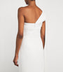 Rachel Gilbert Ivory One-Shoulder Clara Gown