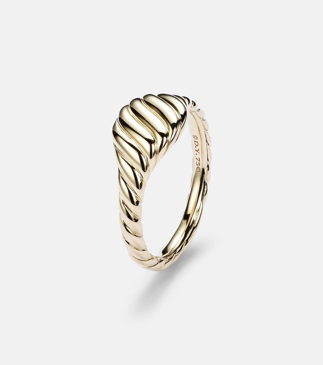 David Yurman - Sculpted Cable 18kt gold pinky ring