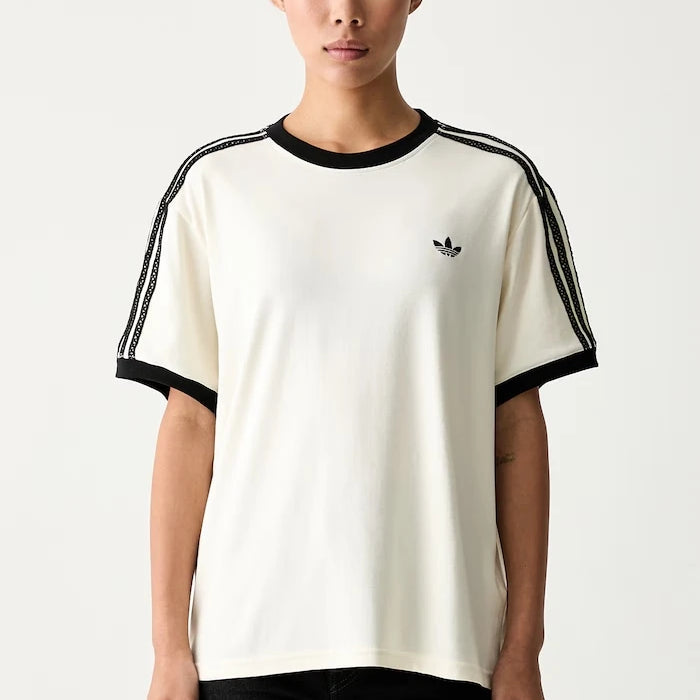 adidas Originals pamuk ve elastanlı kadın tişörtü