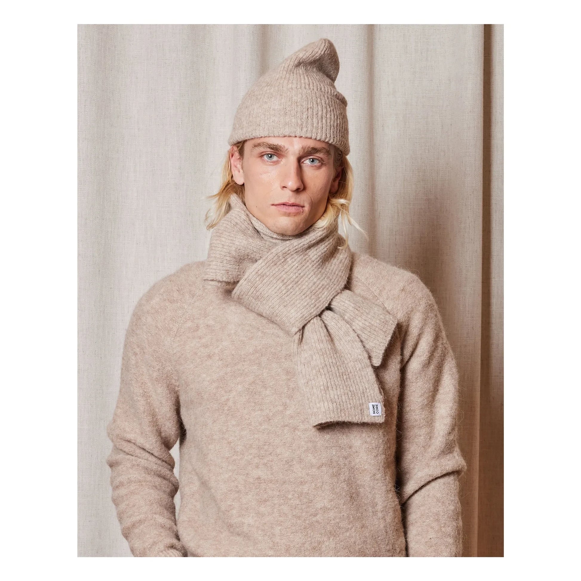 Homecore - Baby Wool Alpaca Beanie | Light brown