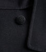 Valentino Black Virgin Wool-Cashmere Belted Coat