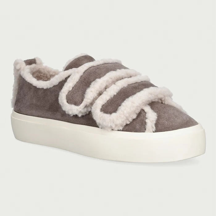 Inuikii Shearling Low Velcro Kadın Süet Spor Ayakkabı