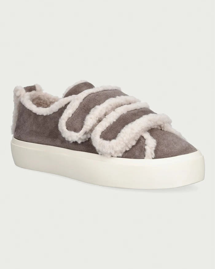 Inuikii Shearling Low Velcro Kadın Süet Spor Ayakkabı