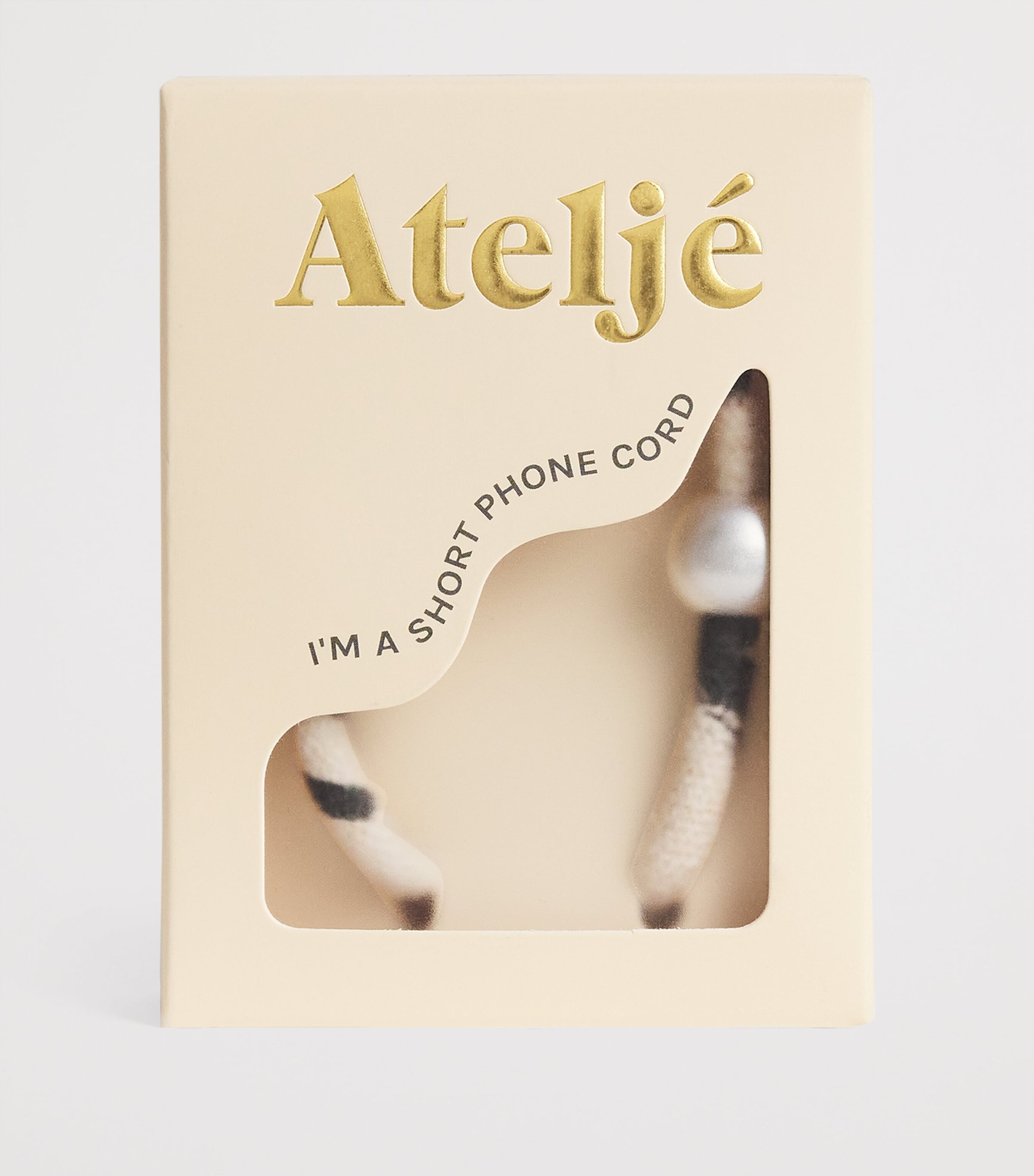 Short Posh Spice Phone Cord Pink