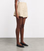 Neutral Marled Suit Shorts