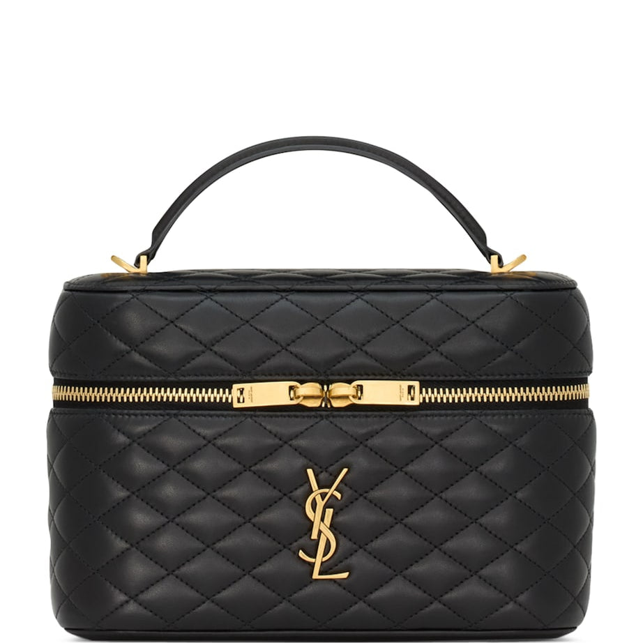 Saint Laurent Black Large Gabby Vanity Shoulder Bag