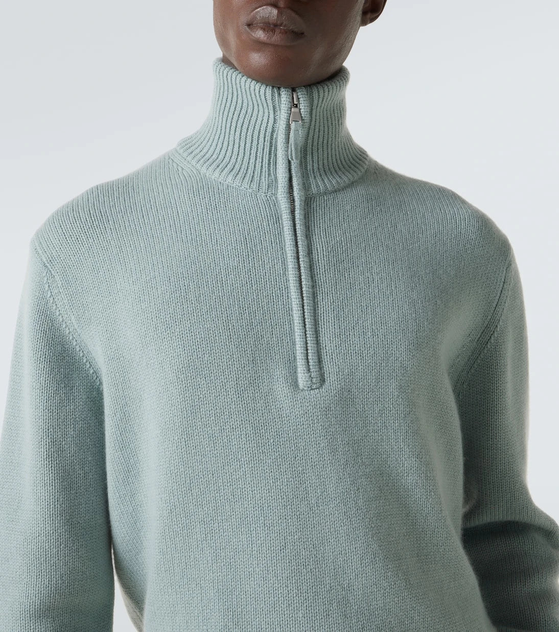 Allude - Cashmere half-zip sweater