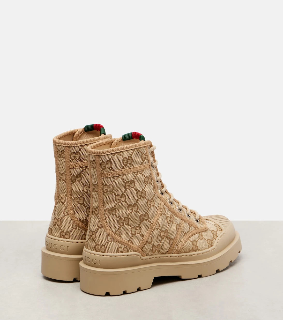 Gucci - GG Canvas combat boots