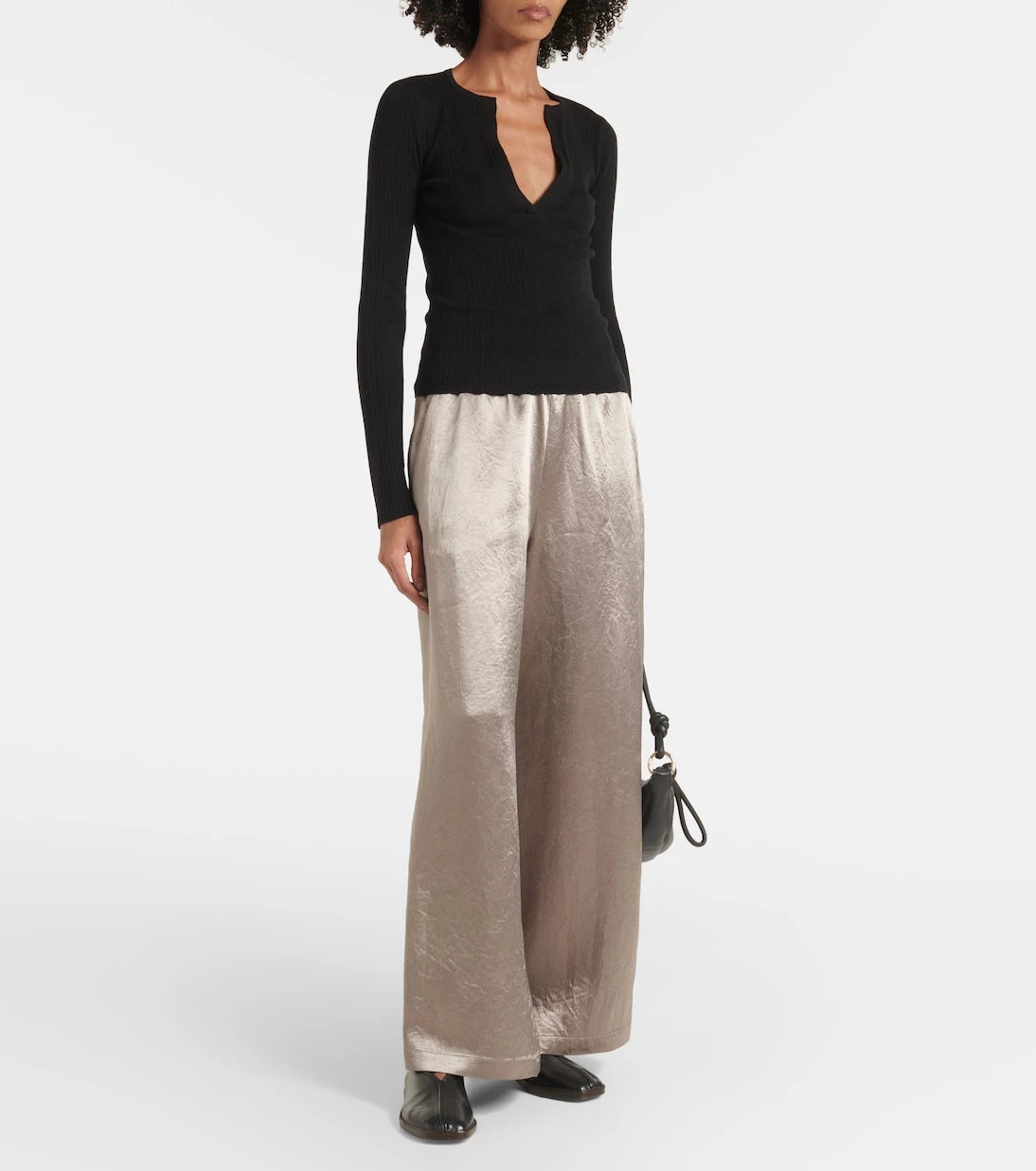 Max Mara - Accanto satin wide-leg pants