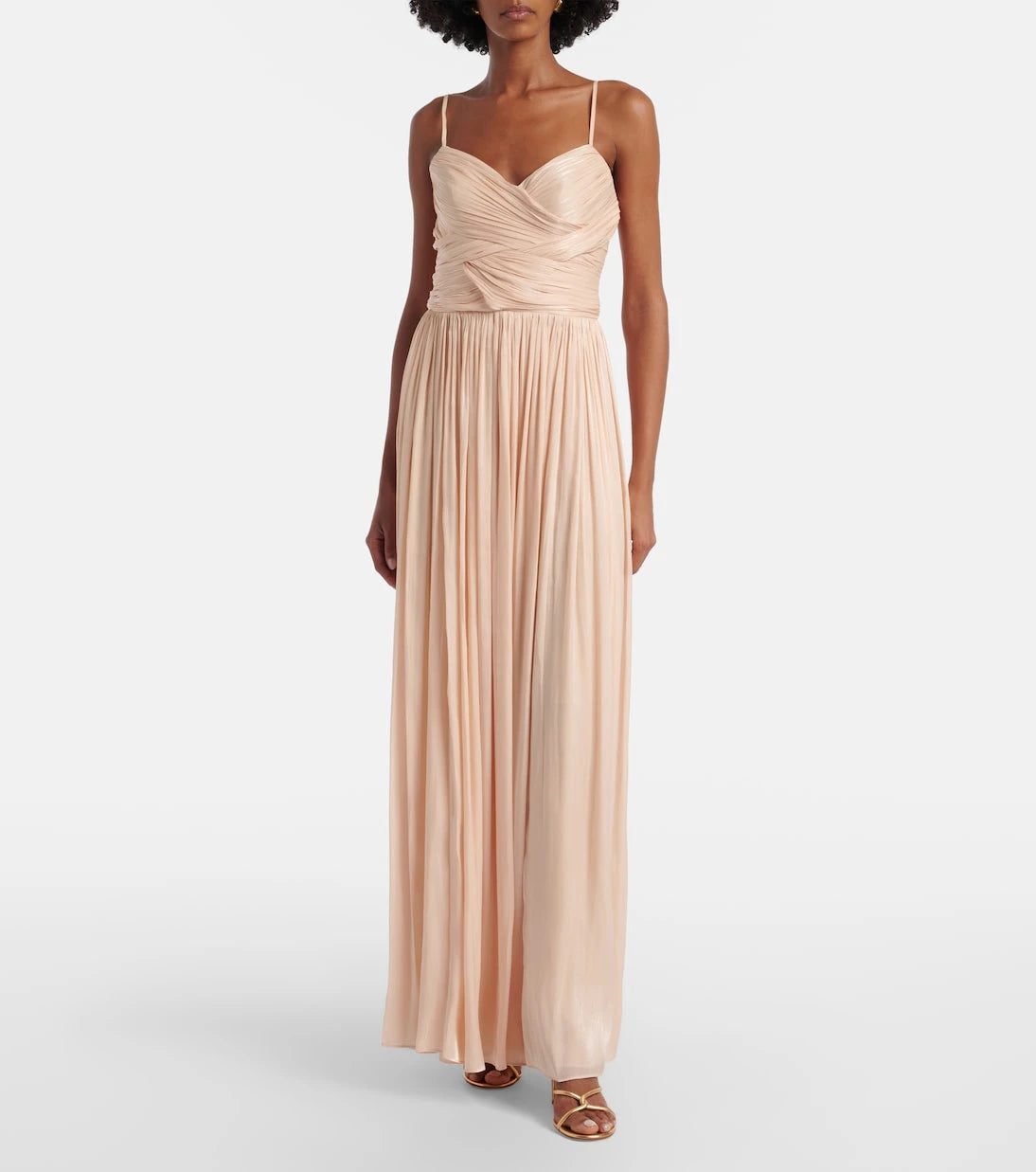 Costarellos - Sireen caped embellished georgette gown