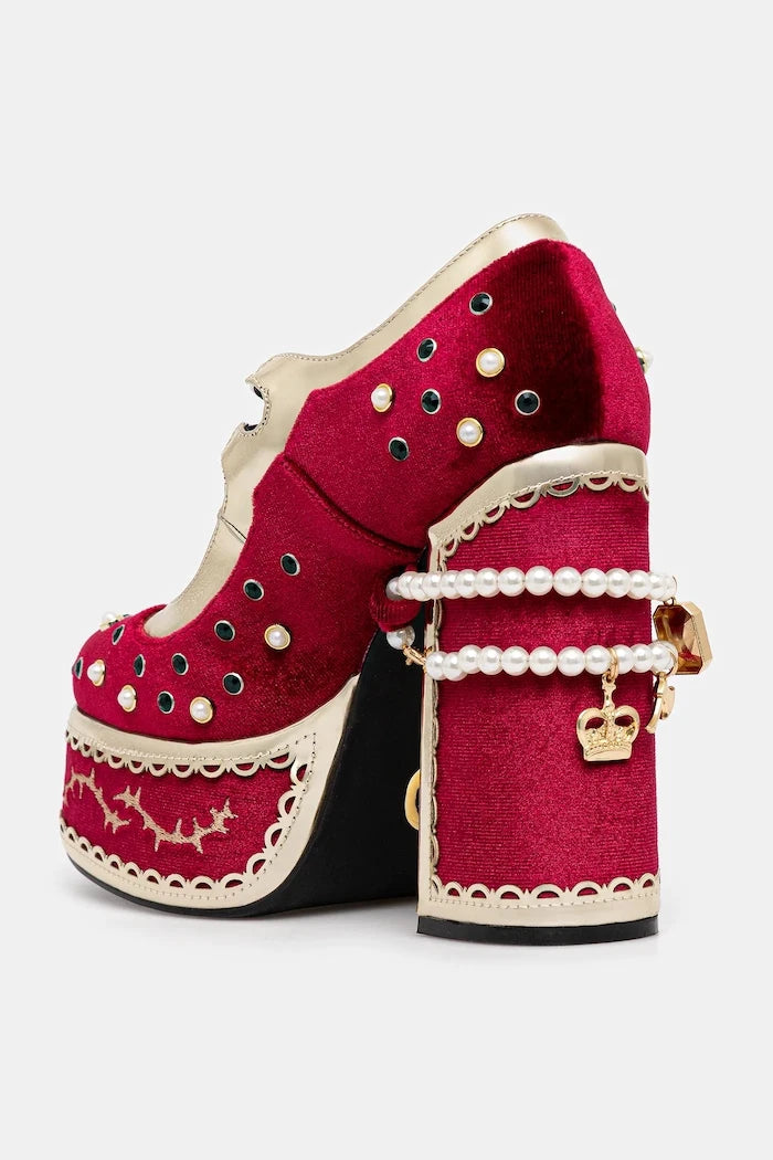 Обувки с дебел ток Koi Footwear Boleyns Vengeance