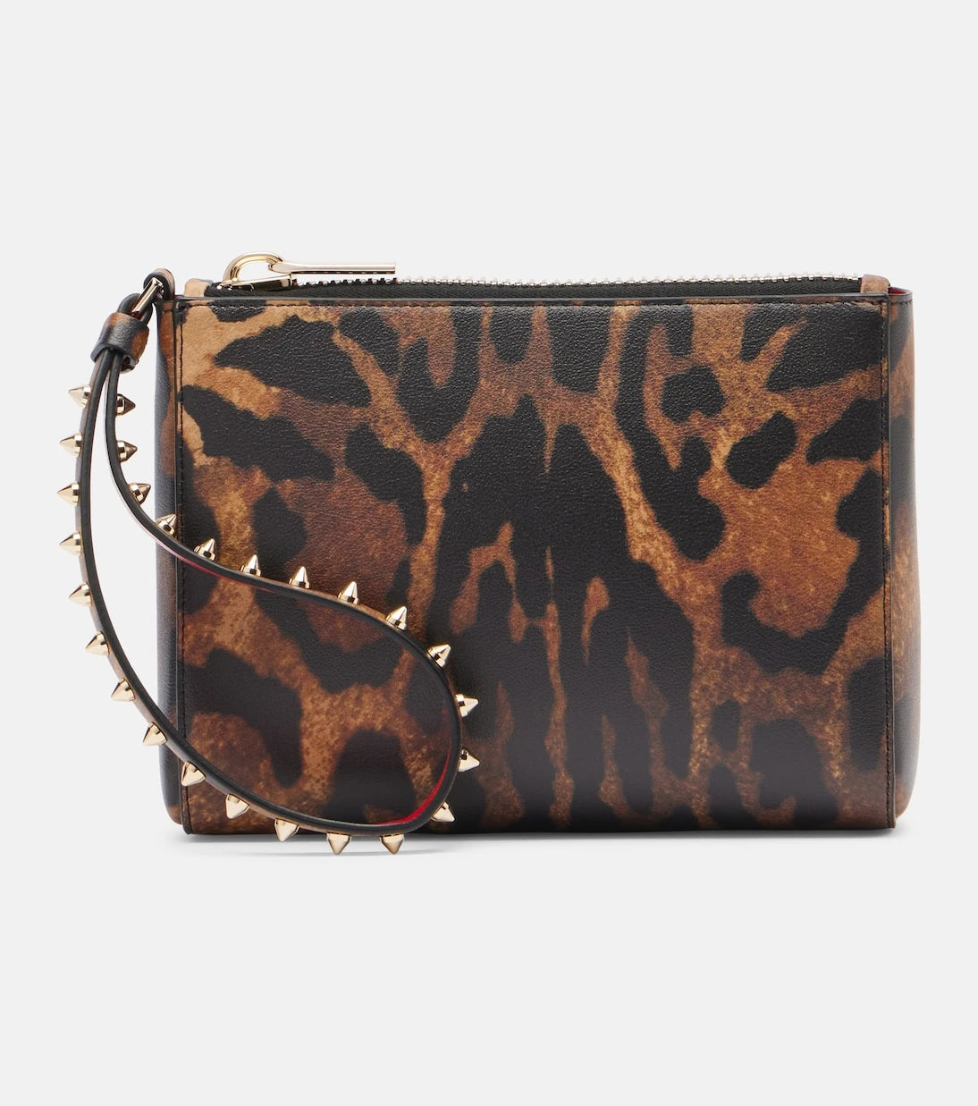 Christian Louboutin - Cabata Small leopard-print leather pouch
