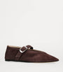 Le Monde Beryl Brown Suede Stella Flats