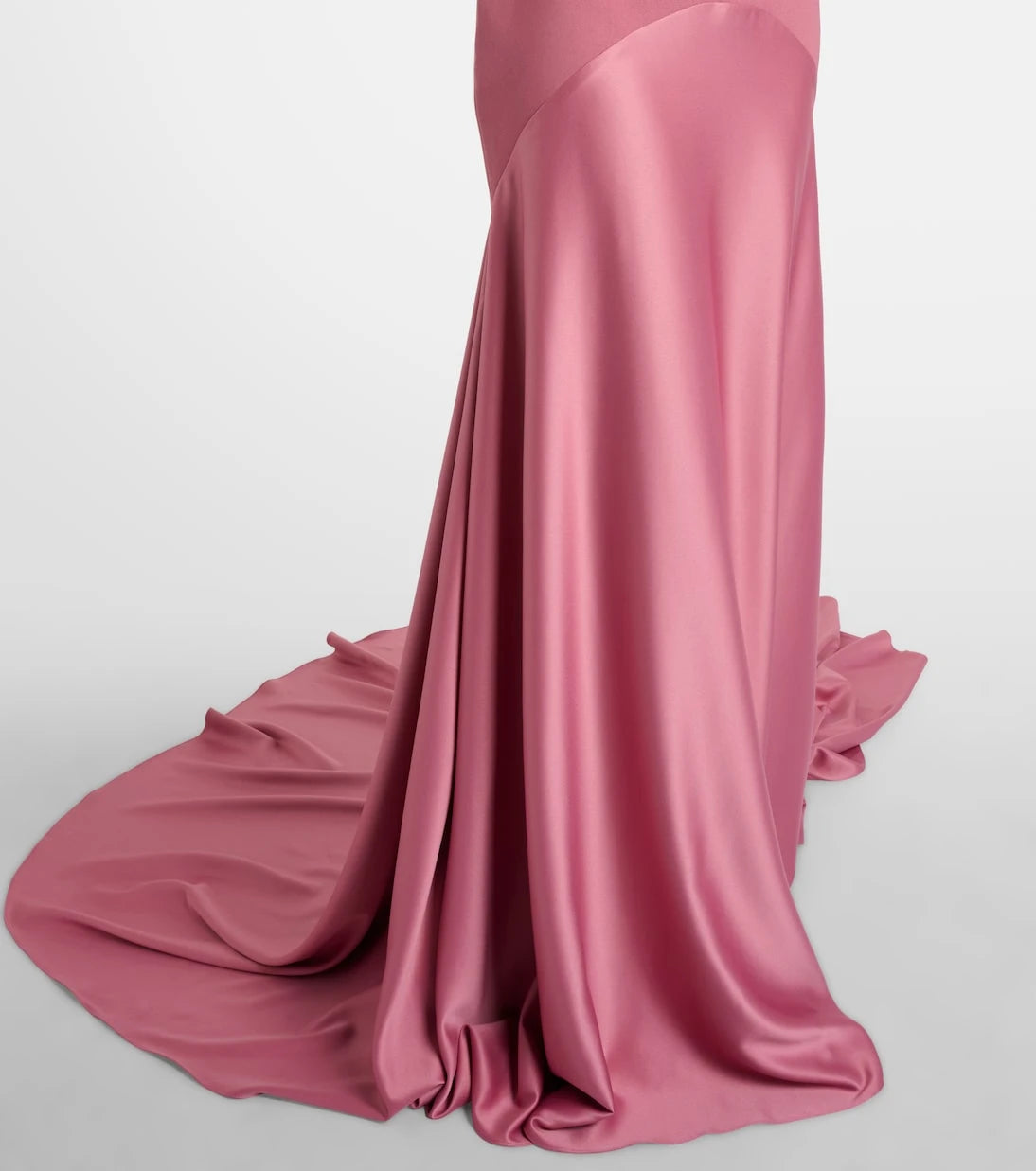 Solace London - Florie satin-trimmed halterneck gown