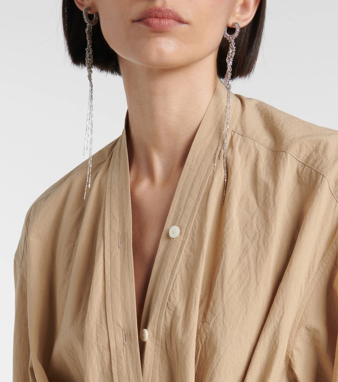 Lemaire - Belted cotton shirt dress