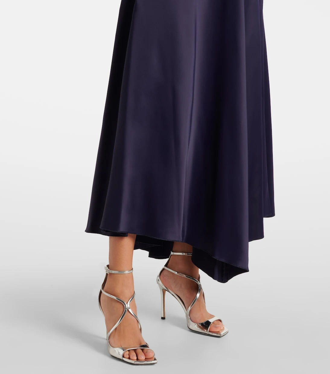 Victoria Beckham - Gathered satin maxi dress