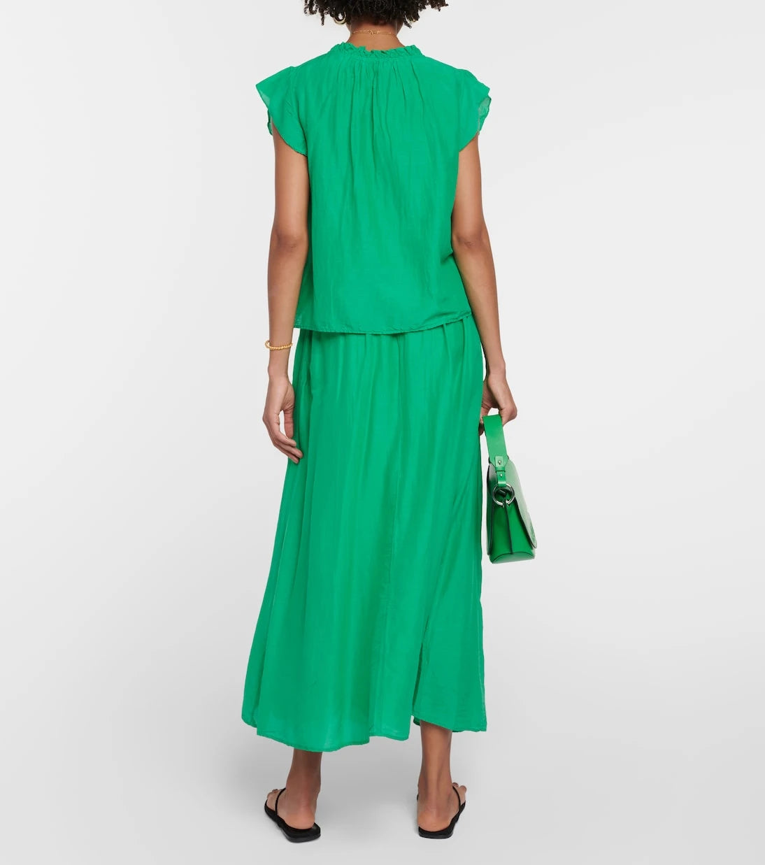 Velvet - Melanie cotton and silk voile top