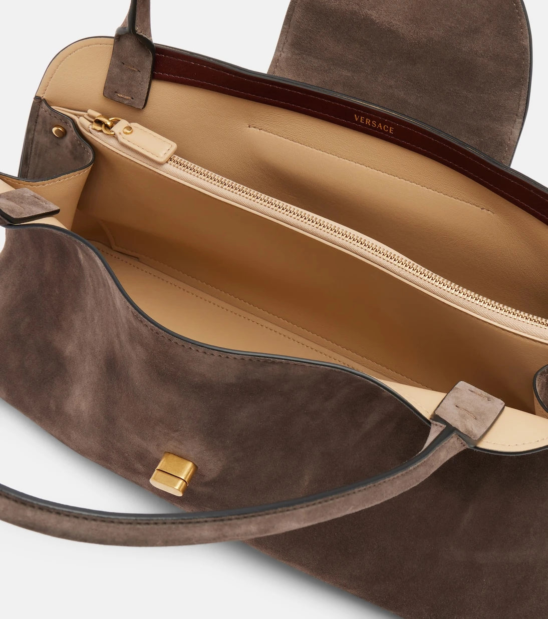 Versace - Vivian suede shoulder bag