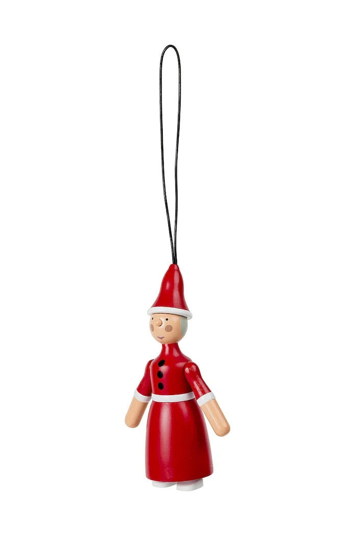 Kay Bojesen Noel Ağacı Süsü Santa Claus and Santa Clara (2 Parça)