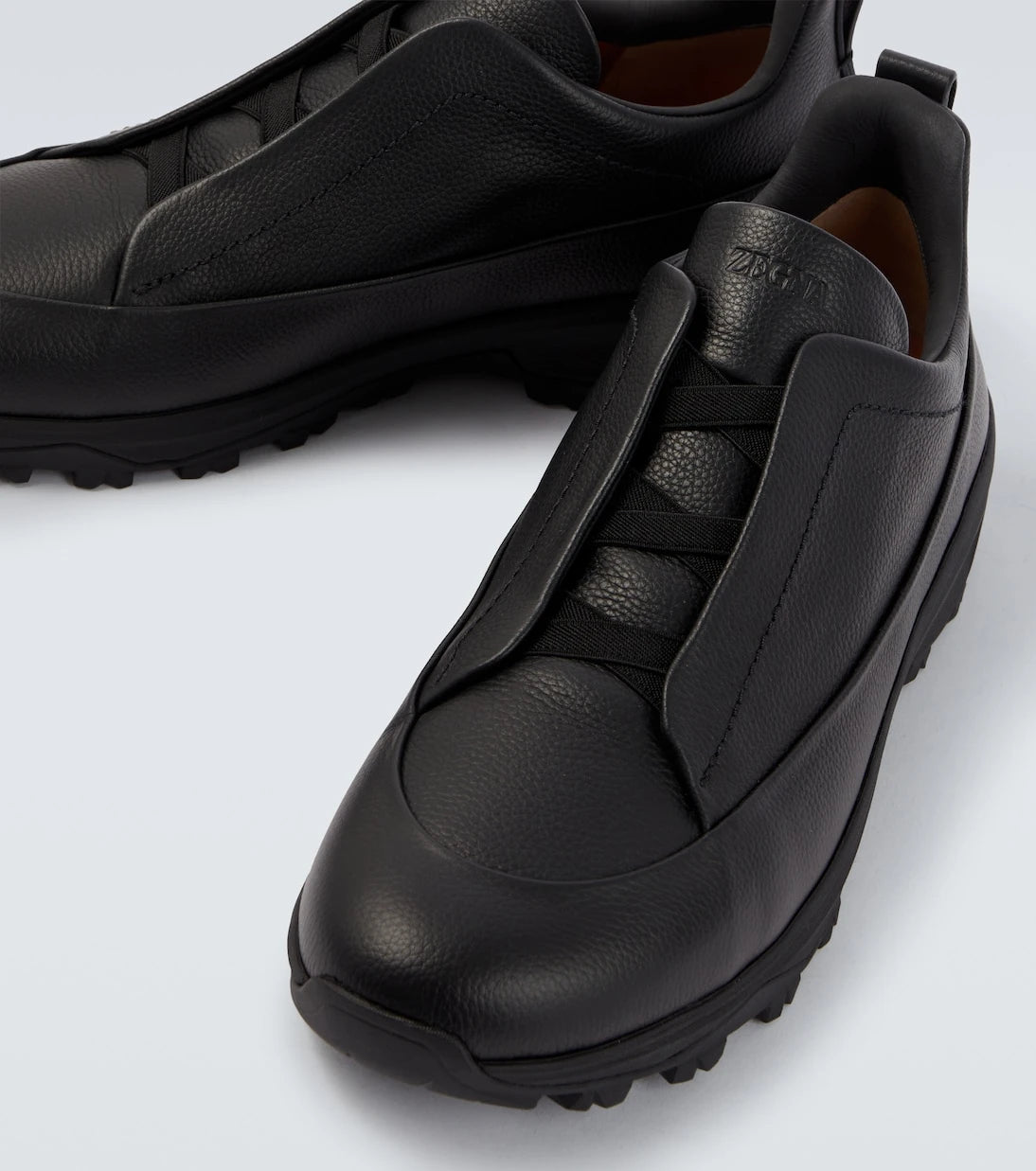 Zegna - Triple Stitch leather sneakers