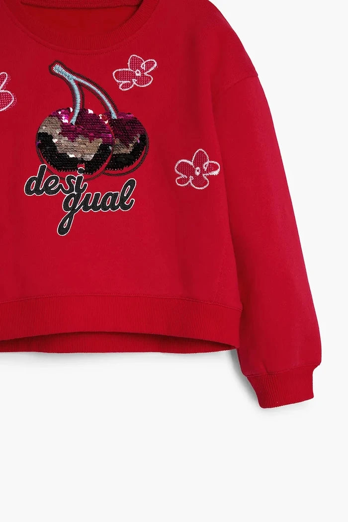 Детски памучен суичър Desigual