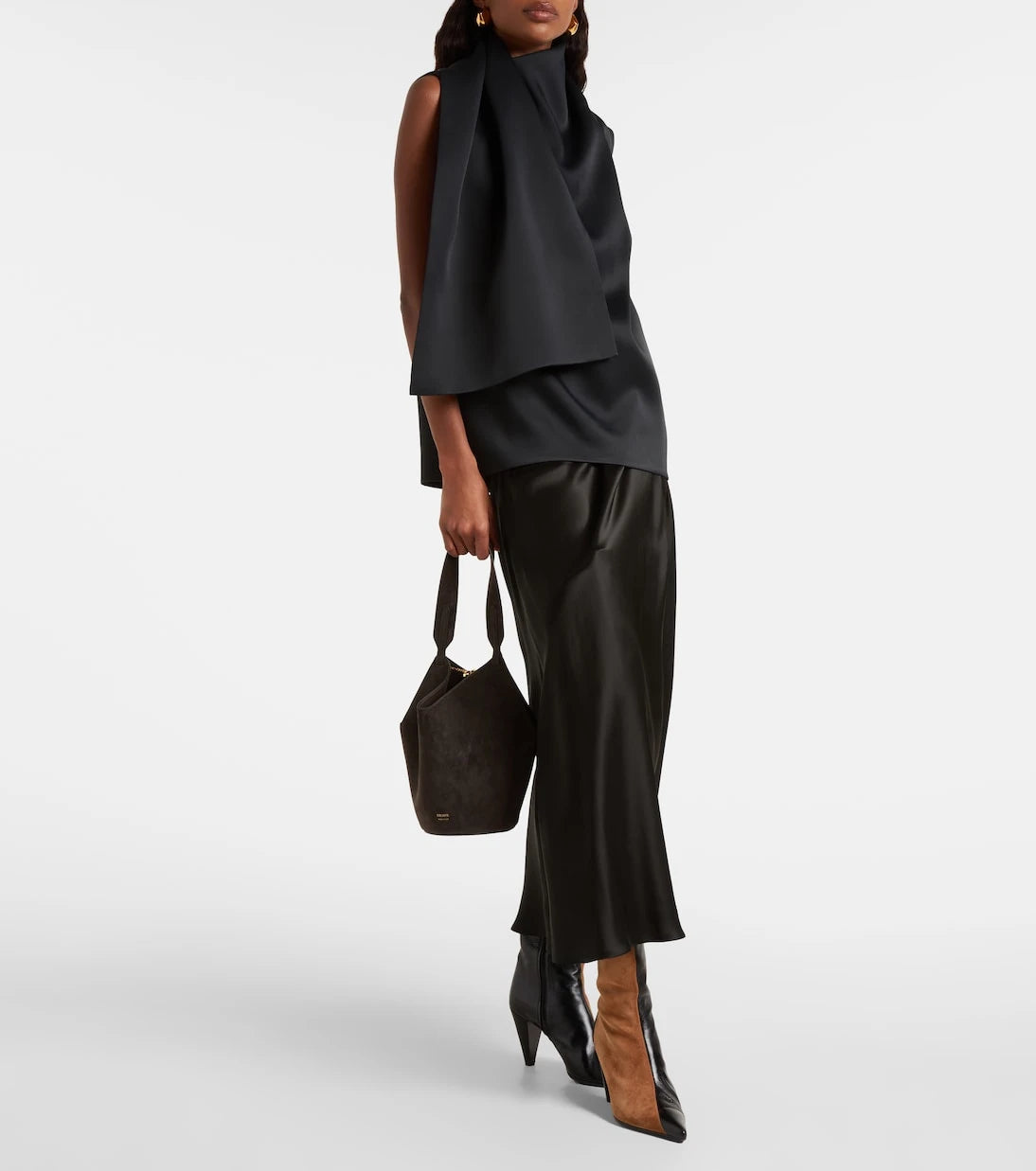 Khaite - Lotus Mini suede tote bag