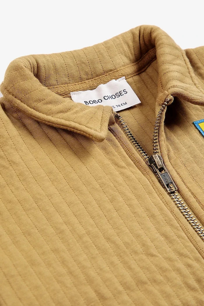 Bobo Choses çocuklar için pamuklu fermuarlı sweatshirt
