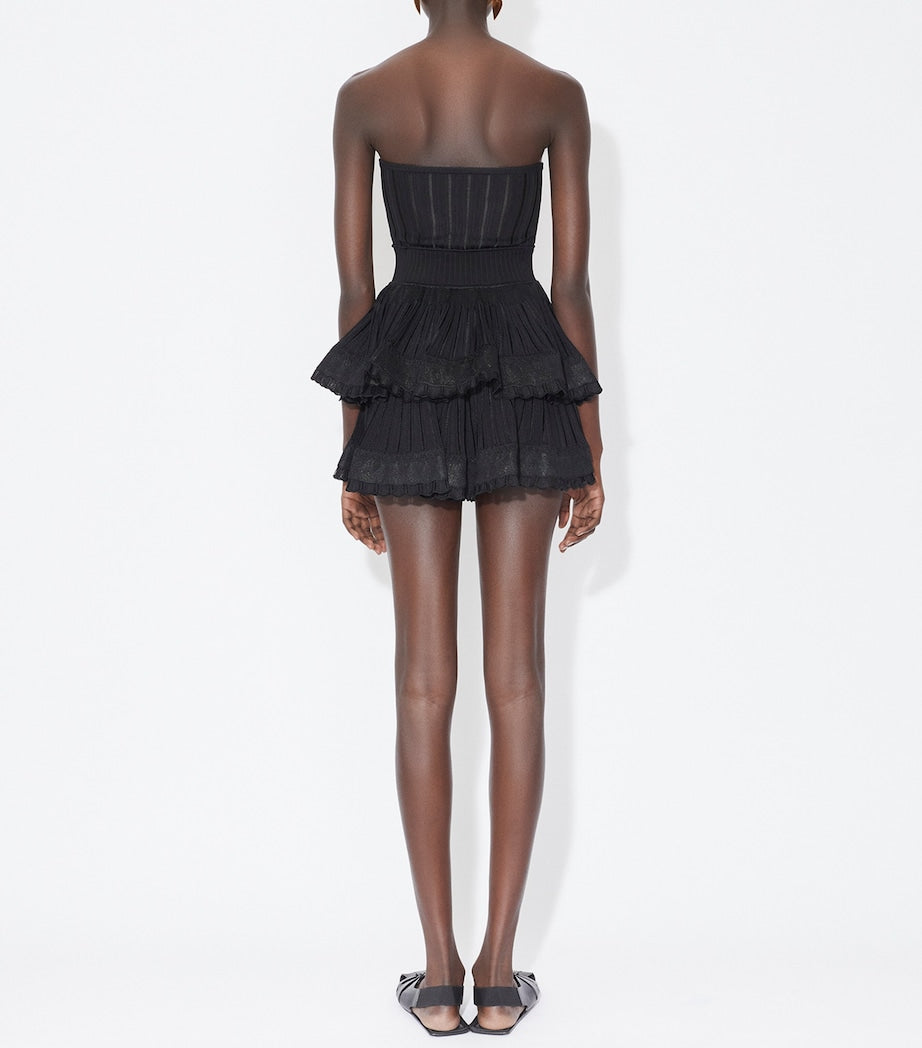 Alaïa Black Strapless Crinoline Top