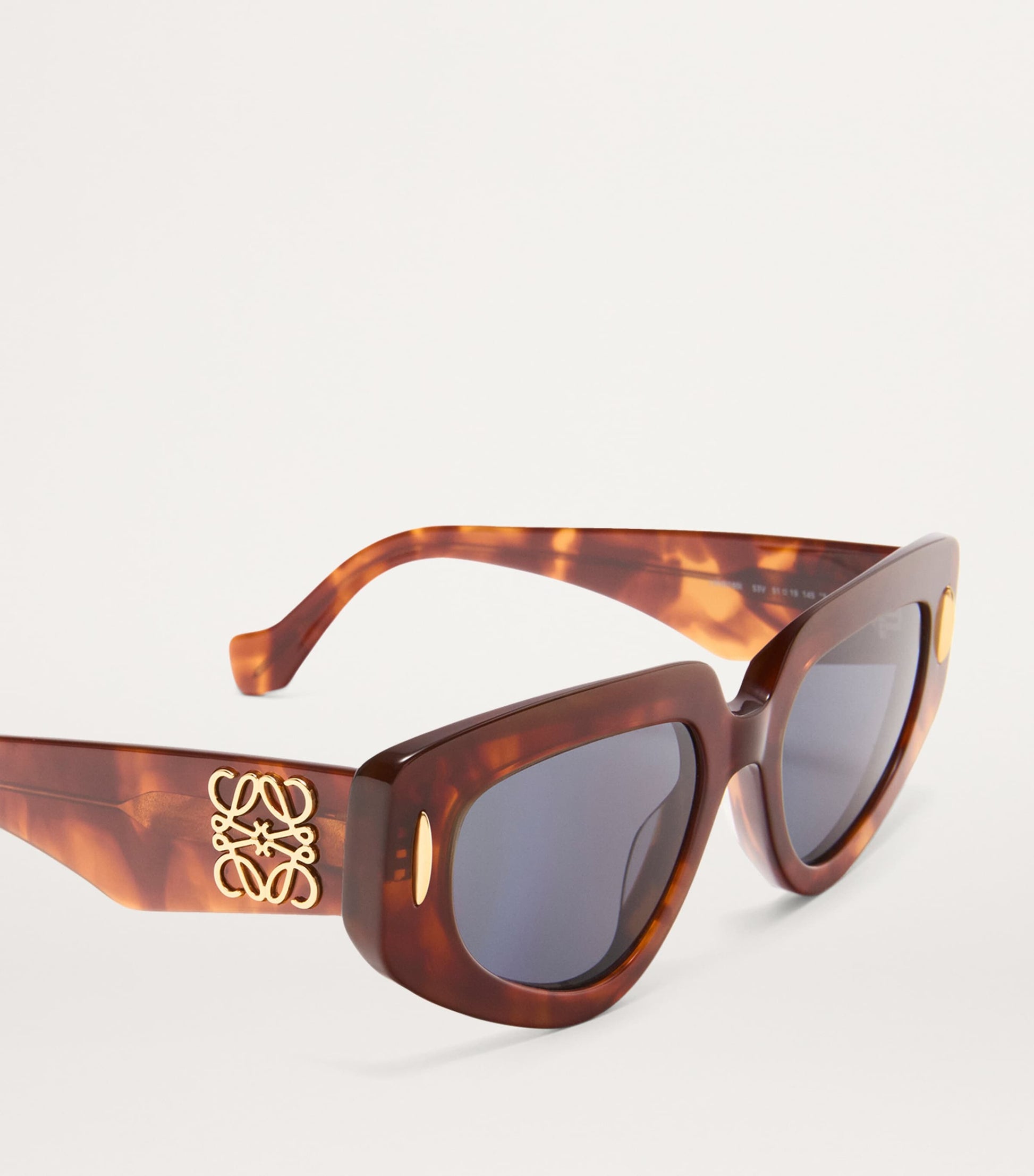 LOEWE Brown Small Acetate Butterfly Screen Sunglasses