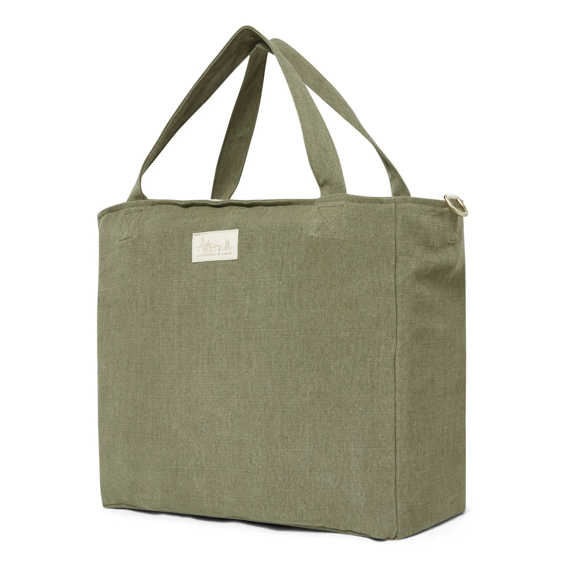 Adorna - Isia Linen Changing Bag | Khaki