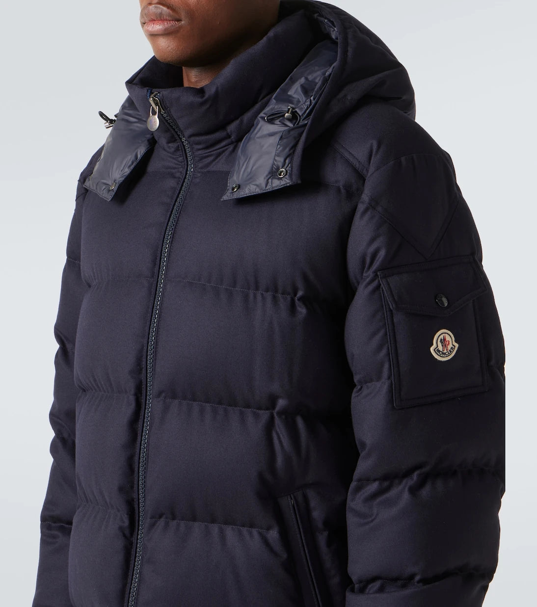 Moncler - Montgenevre wool flannel down jacket