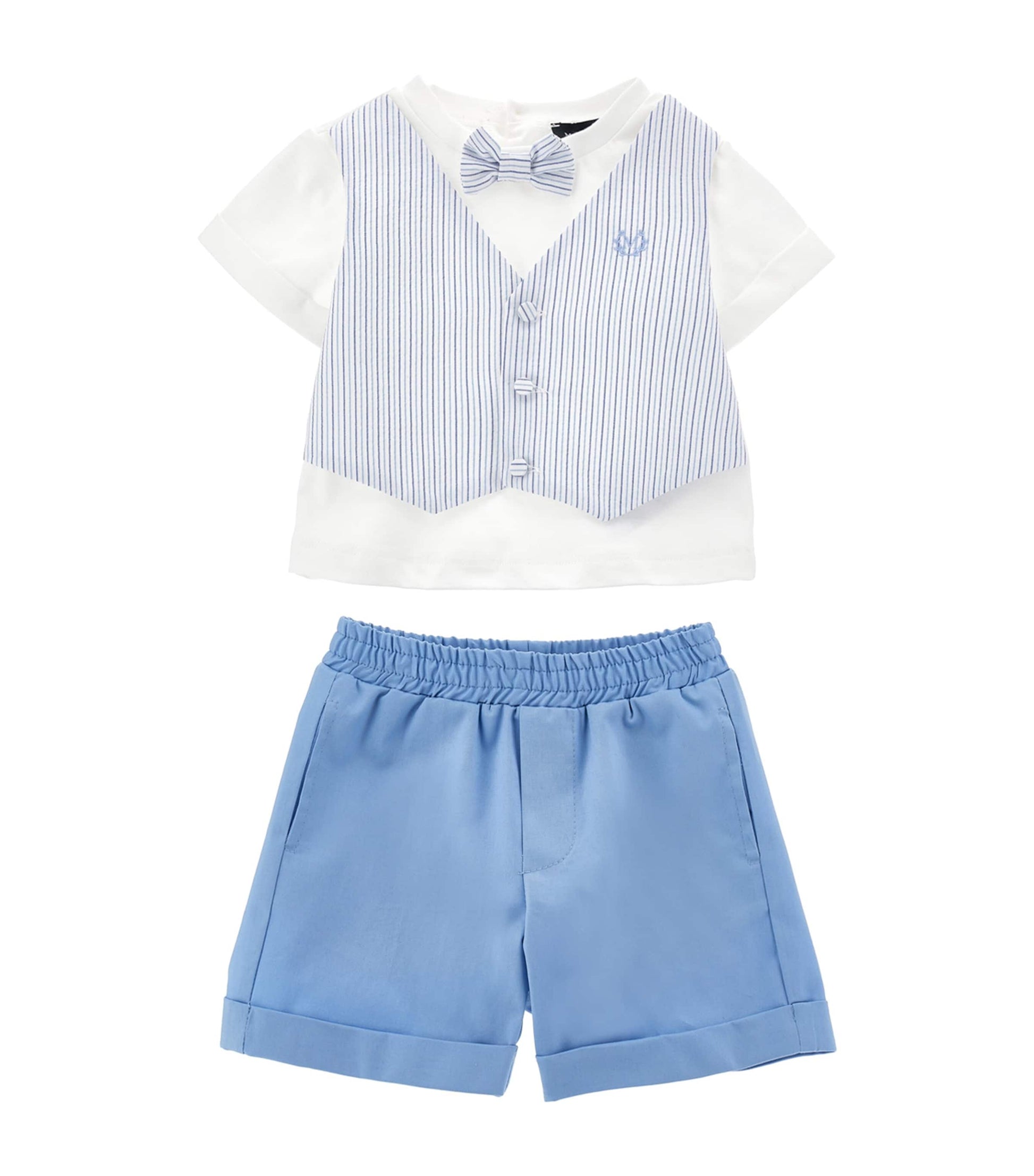 Waistcoat T-Shirt and Shorts Set (3-36 Months)