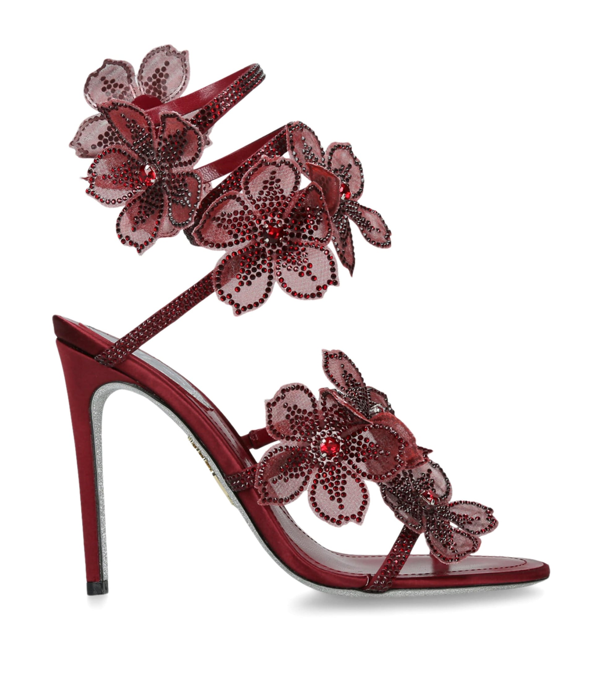 Satin Floral Cleo Sandals 105