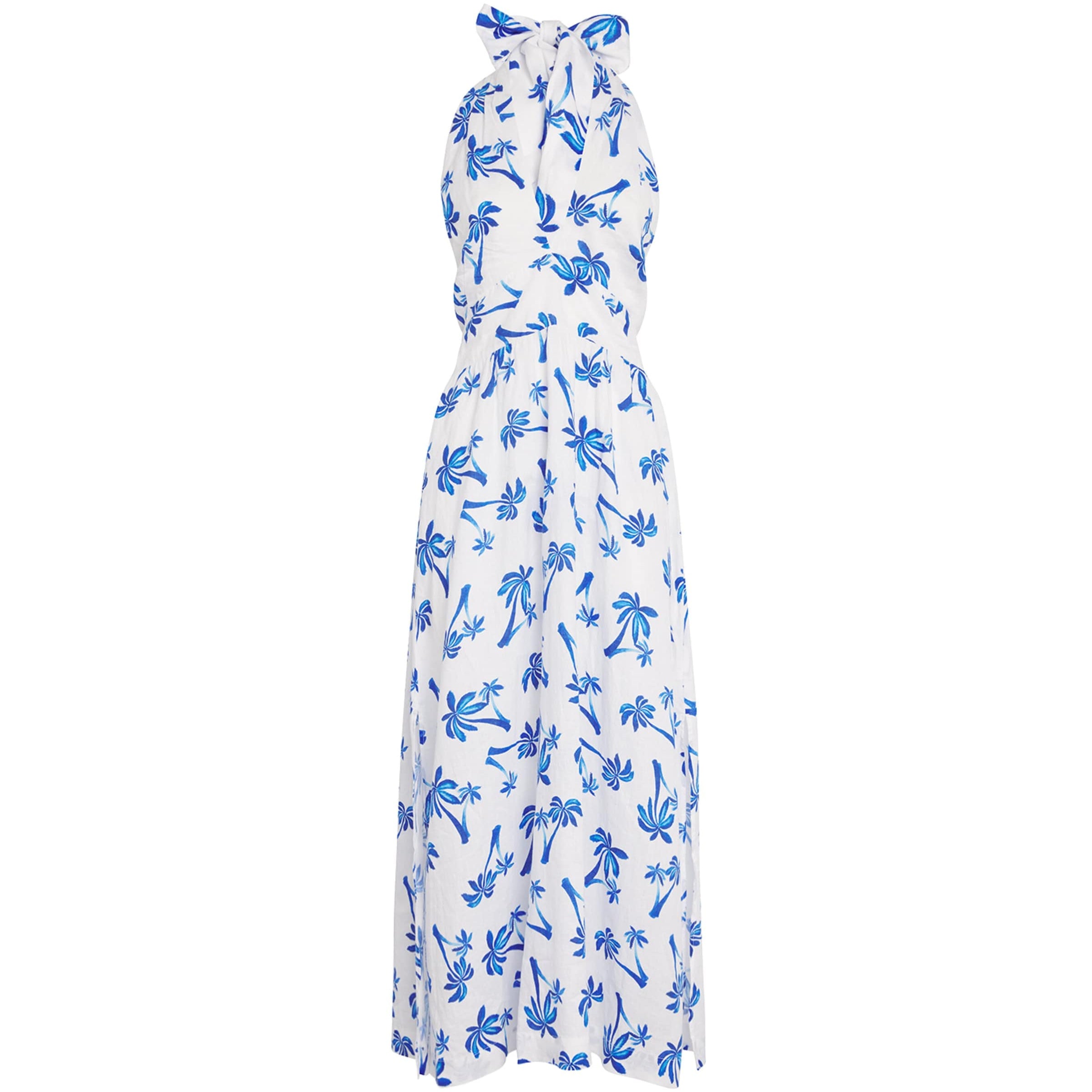 Heidi Klein Multi Linen Palm Beach Maxi Dress