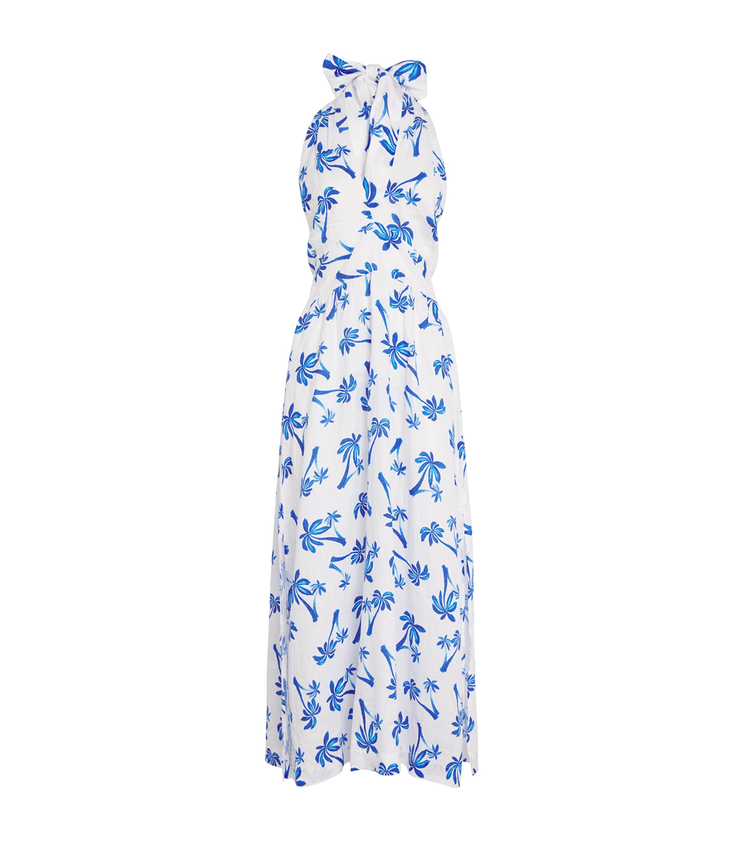 Heidi Klein Multi Linen Palm Beach Maxi Dress