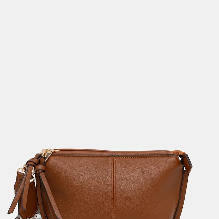Medicine suni deri crossbody kadın çantası