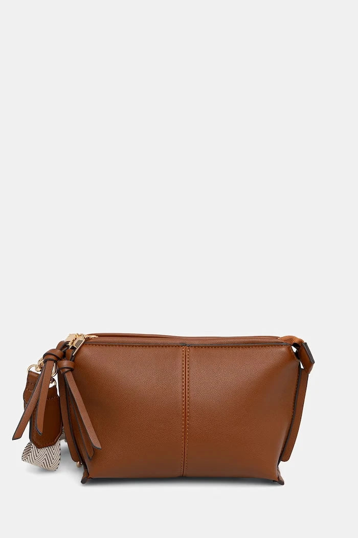 Medicine suni deri crossbody kadın çantası