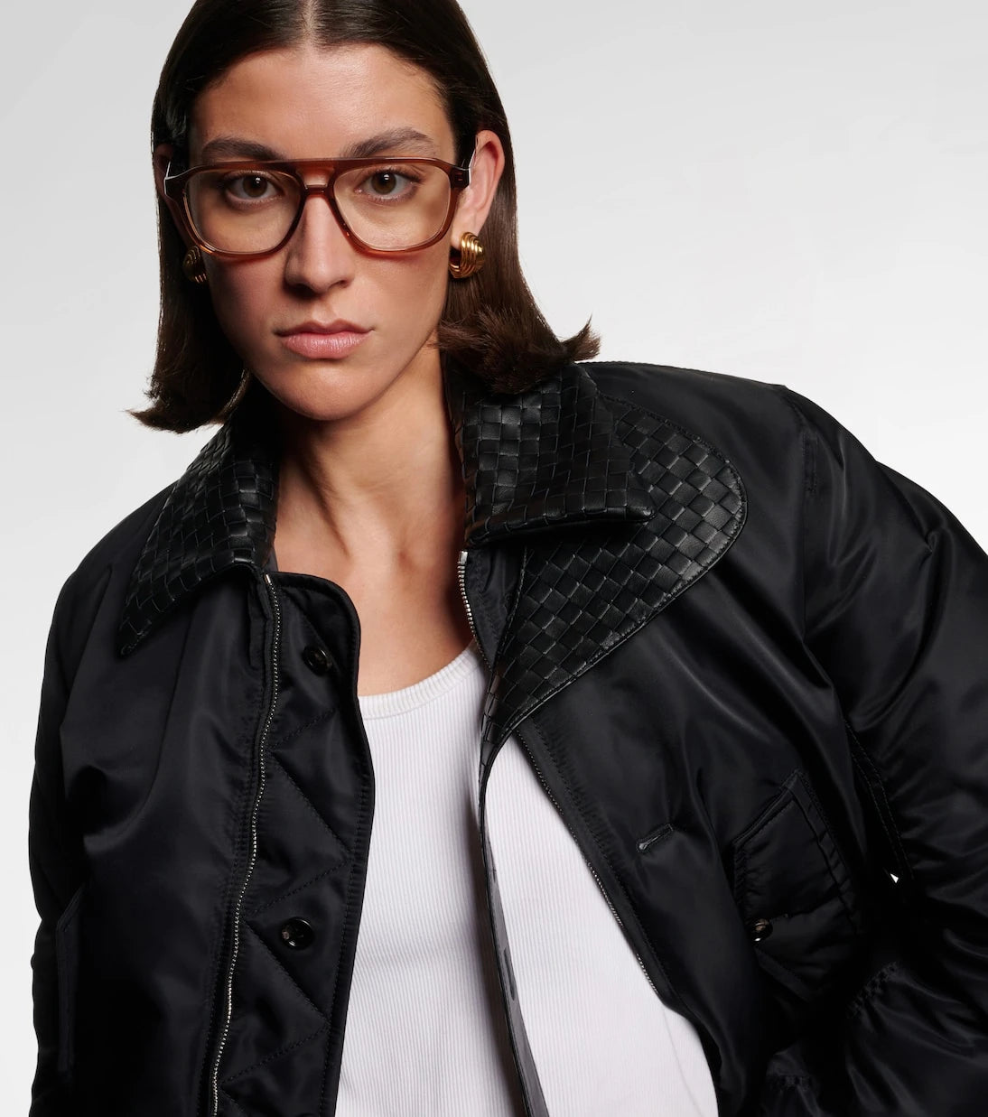 Bottega Veneta - Triangle Stud aviator glasses