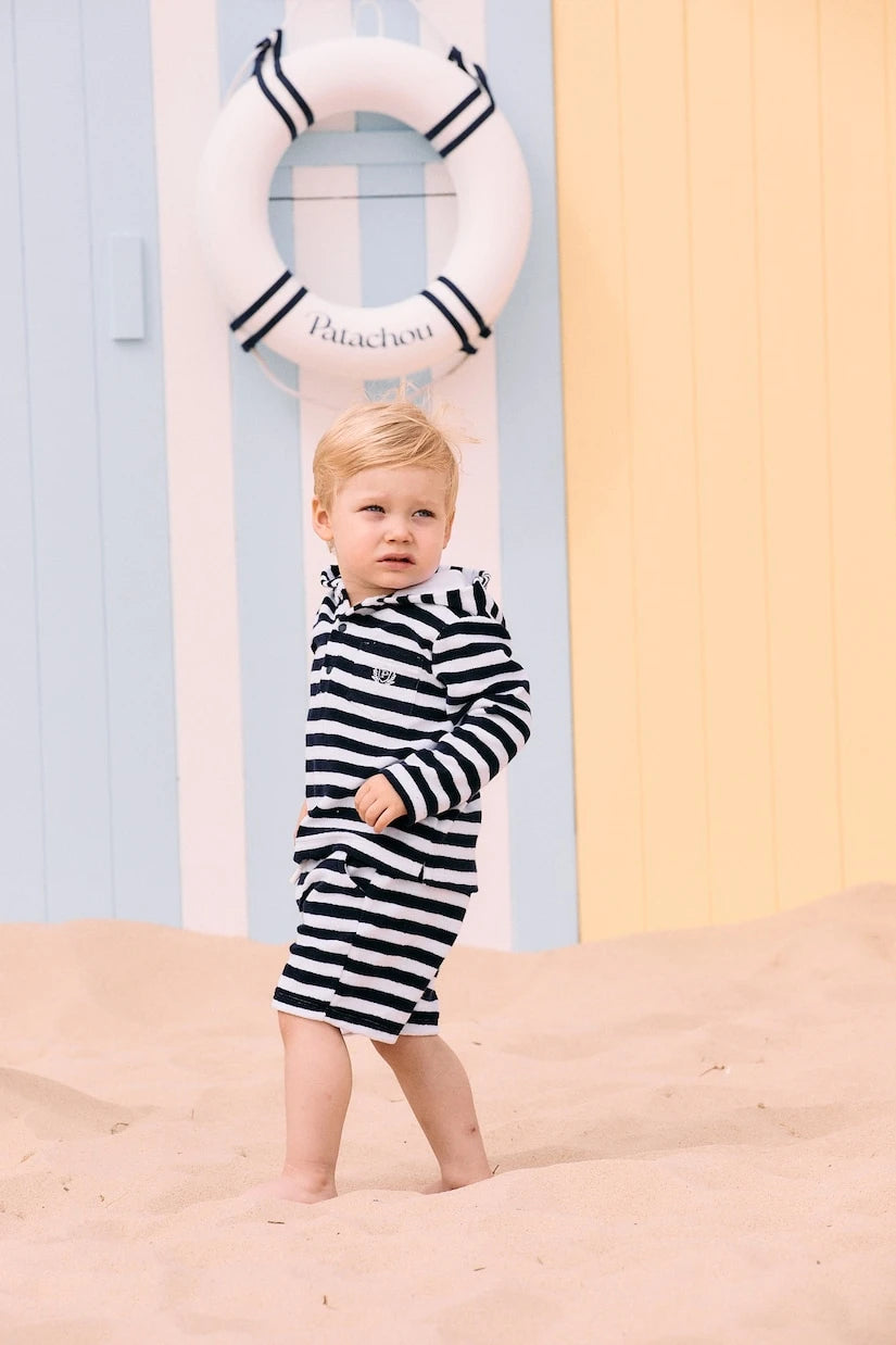Patachou - Cotton-blend terry hoodie and shorts set