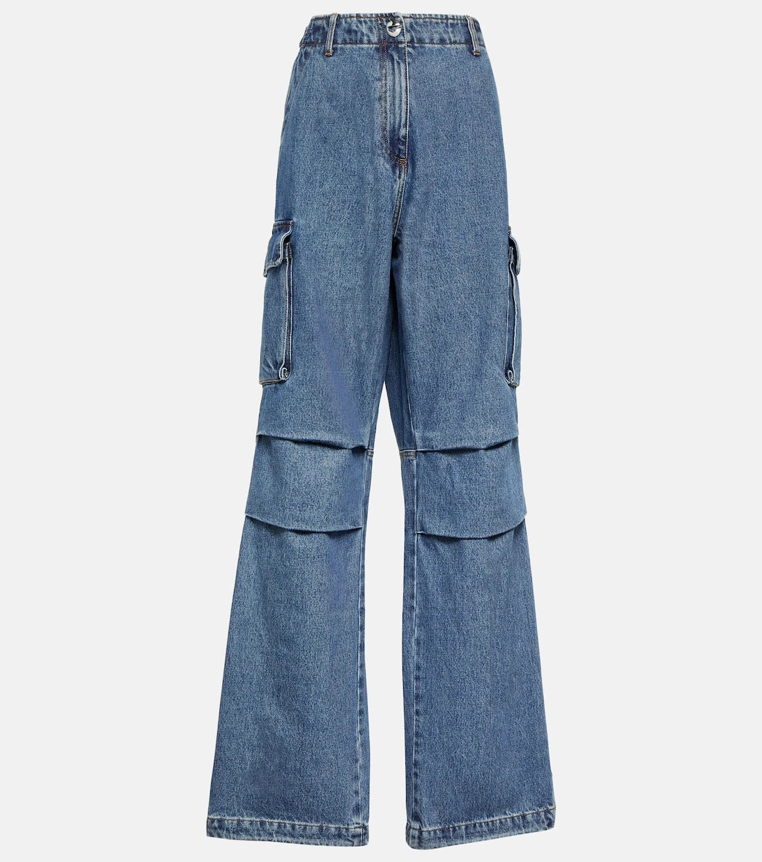 Coperni - Wide-leg denim cargo pants