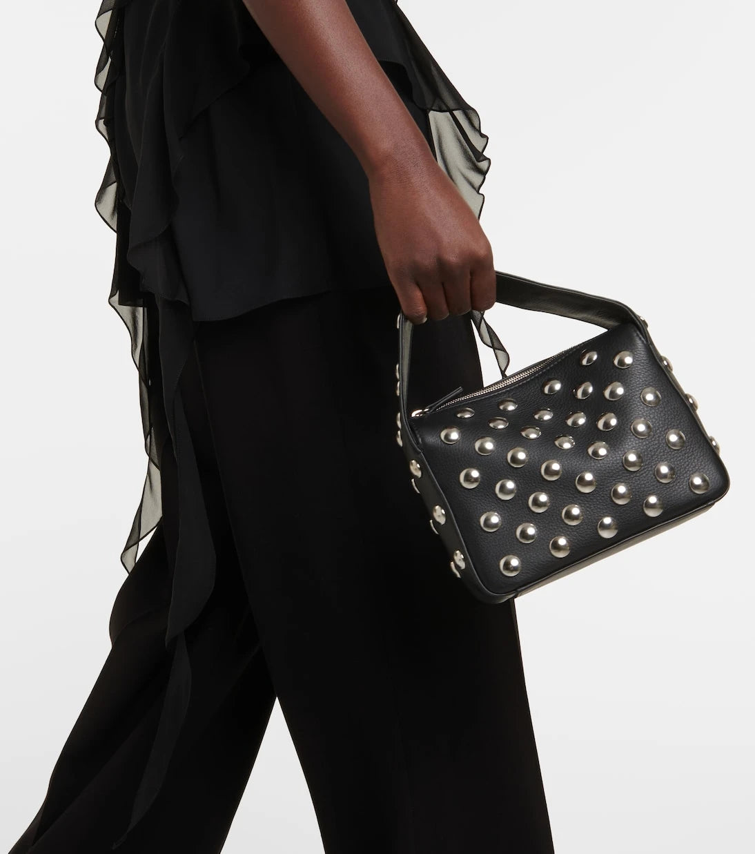 Khaite - Elena studded leather shoulder bag