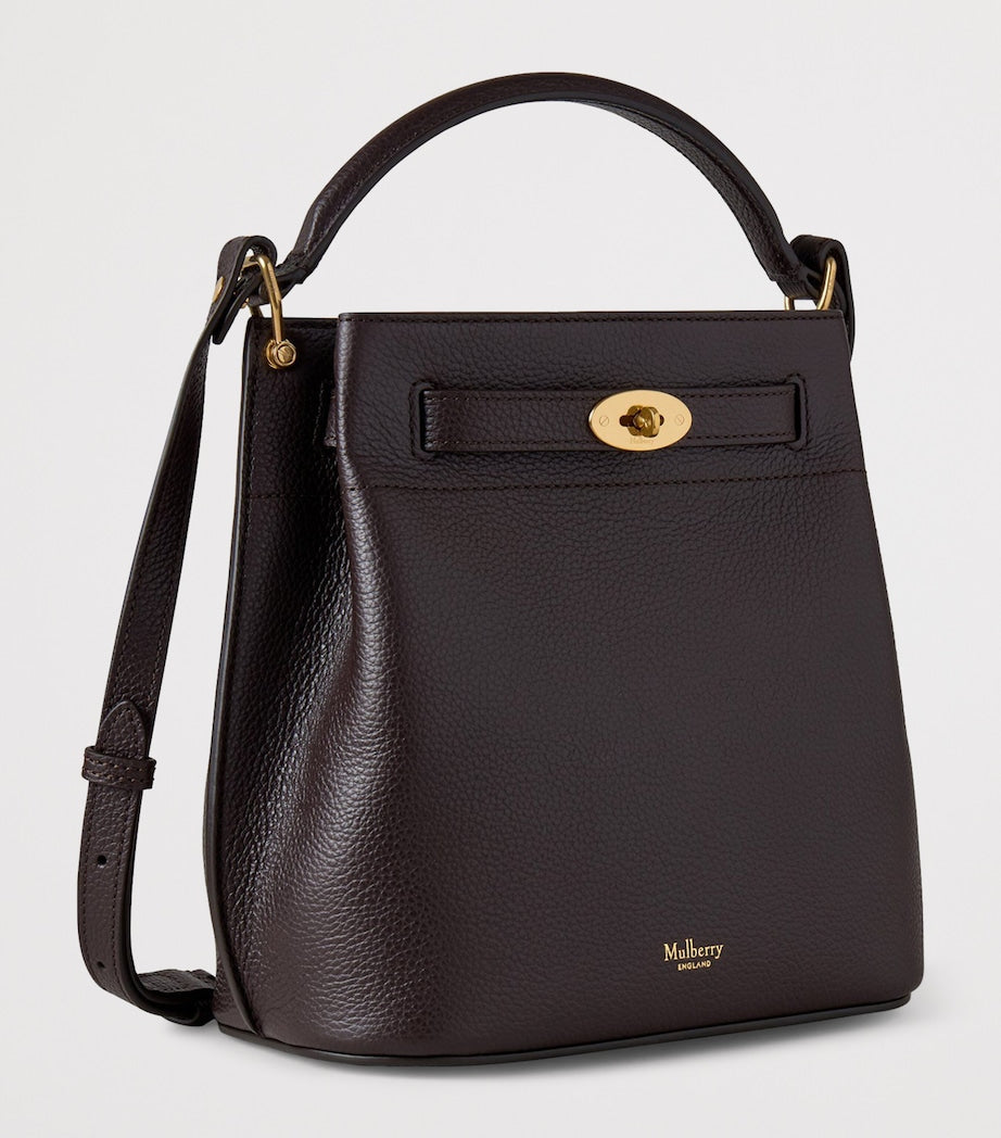 Mulberry Black Leather Islington Bucket Bag