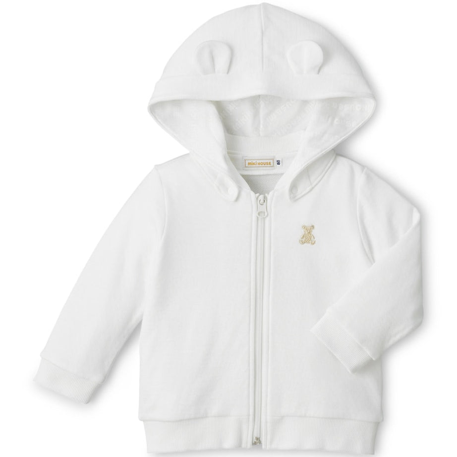 Miki House Cotton Teddy Bear Hoodie (12-36 Months)