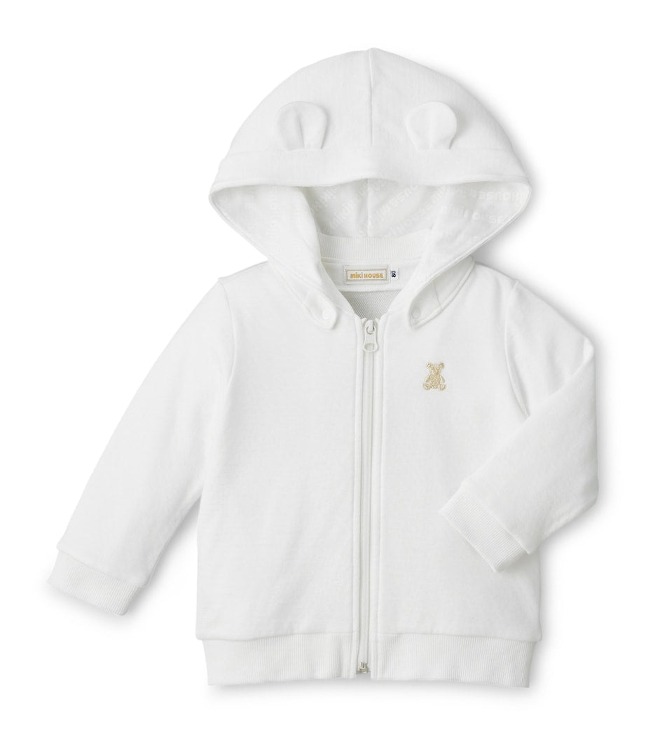 Miki House Cotton Teddy Bear Hoodie (12-36 Months)