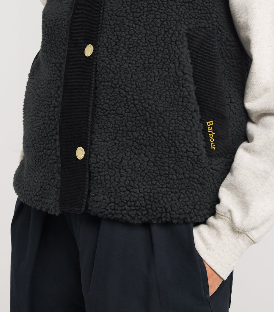 Black Textured Dulsie Gilet