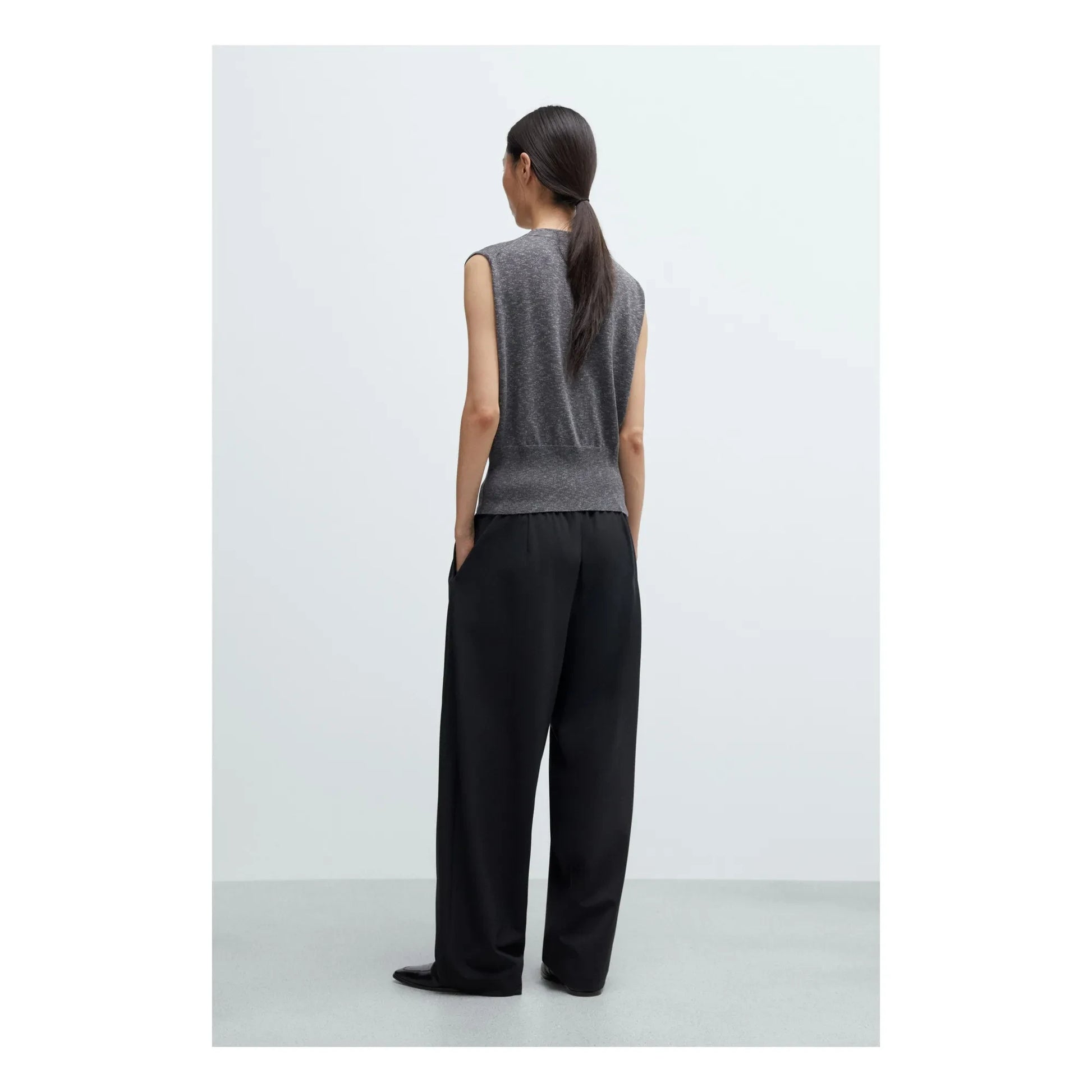 Cordera - Cotton Sleeveless Vest | Grey