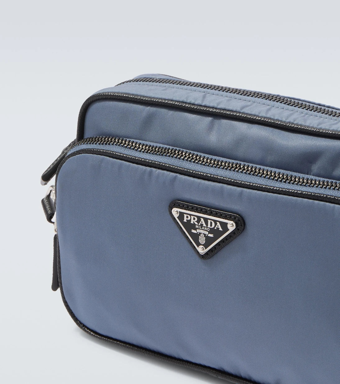 Prada - Re-Nylon leather-trimmed shoulder bag