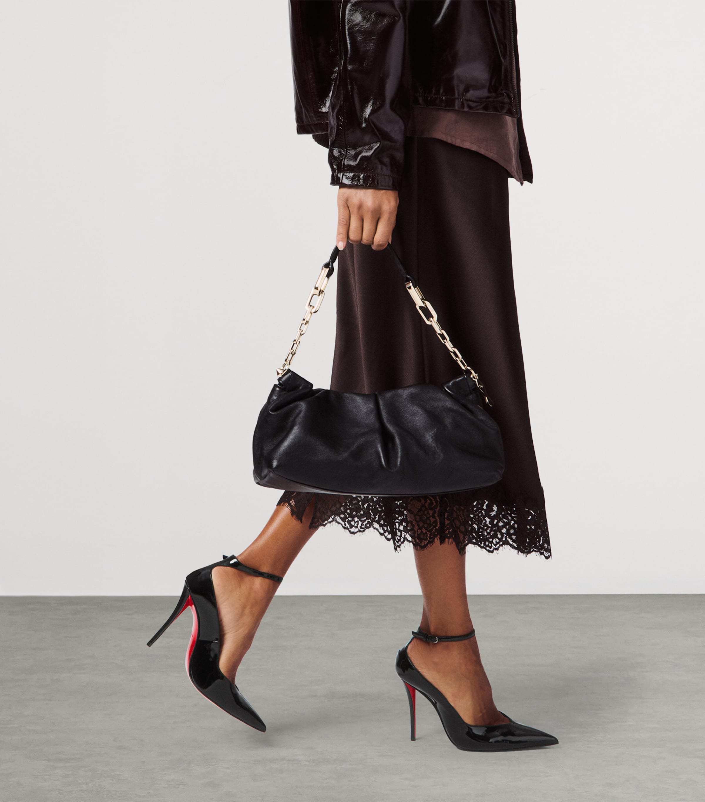 Christian Louboutin Eva Leather Shoulder Bag