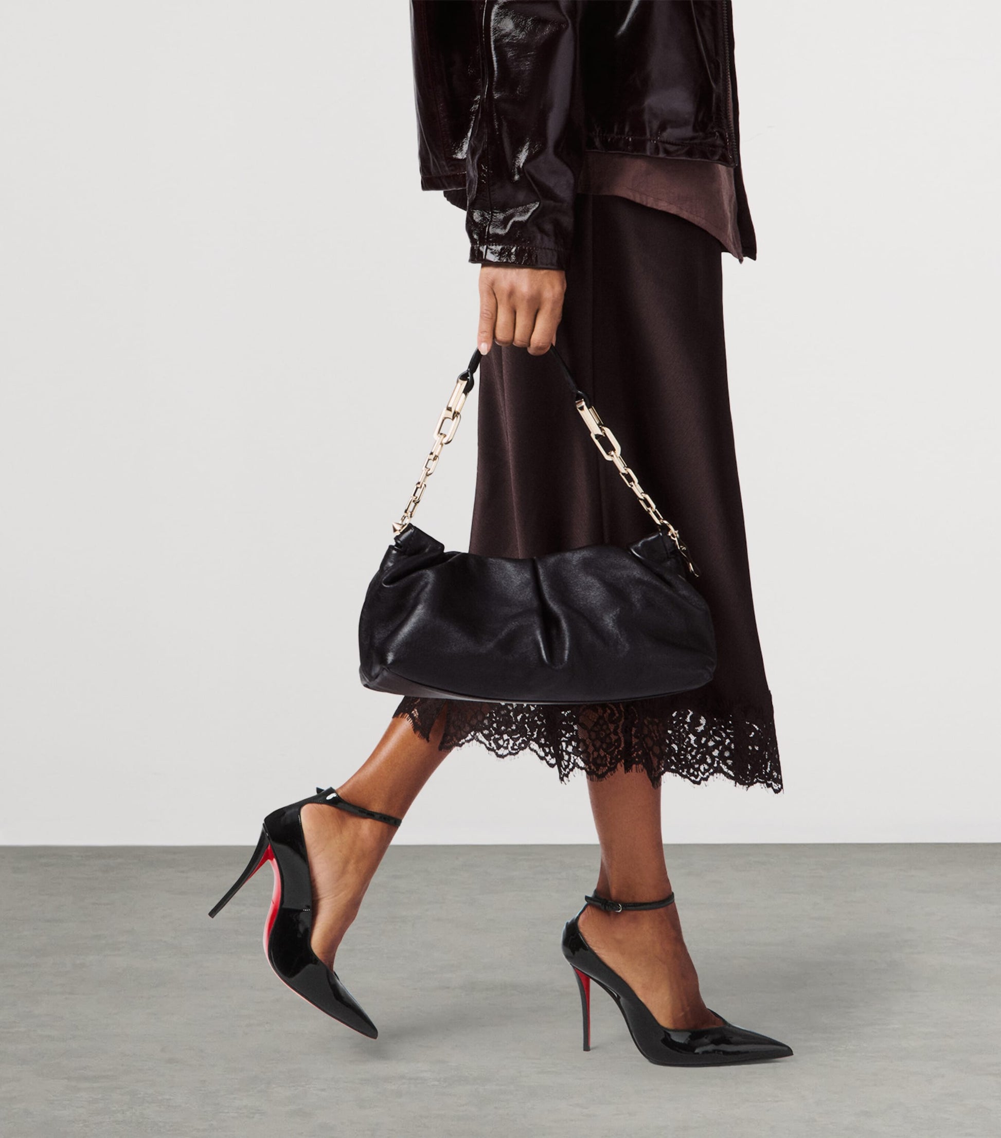 Christian Louboutin Eva Leather Shoulder Bag