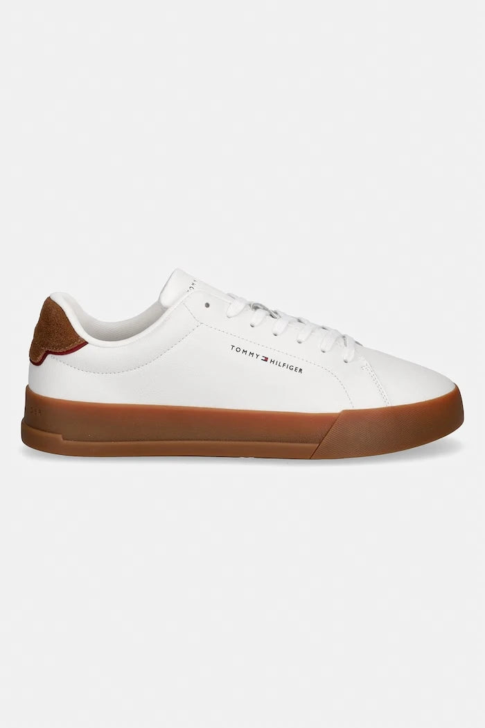 Tommy Hilfiger TH COURT LTH DETAIL Erkek Deri Spor Ayakkabı